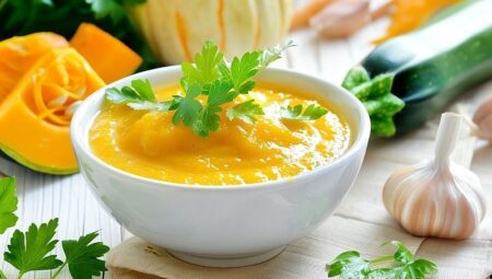 Bebekler İçin Patatesli Kabak Çorbası Tanımı